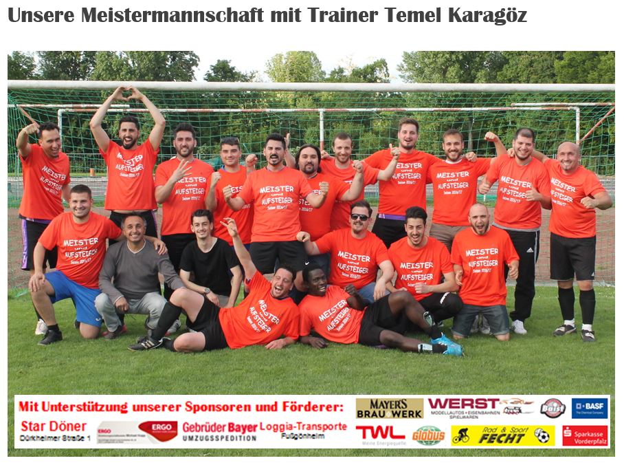 Fussball Meistermannschaft 2017