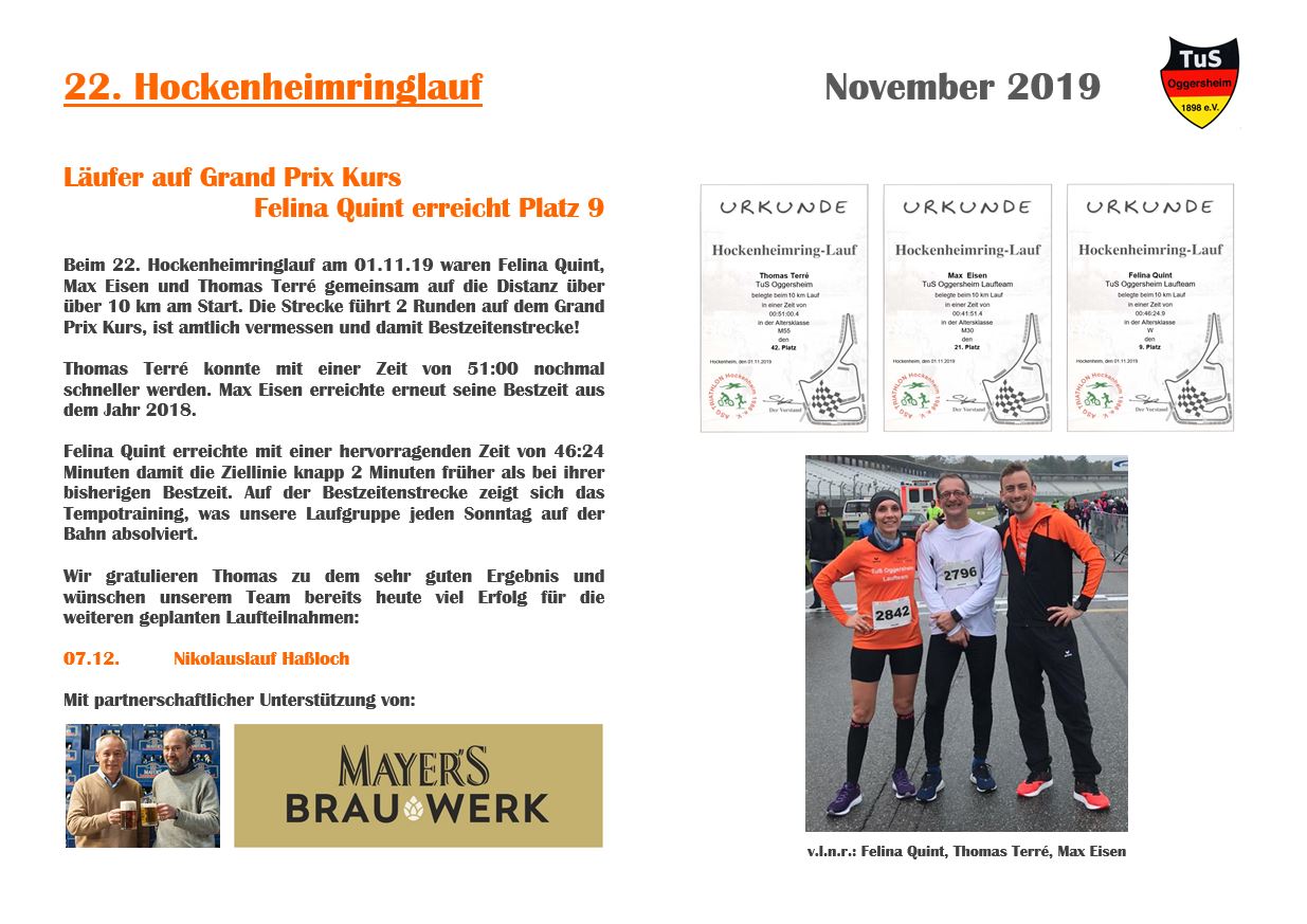 08 Schaukasten Aktuelles 2019 11 01 Hockenheimringlauf