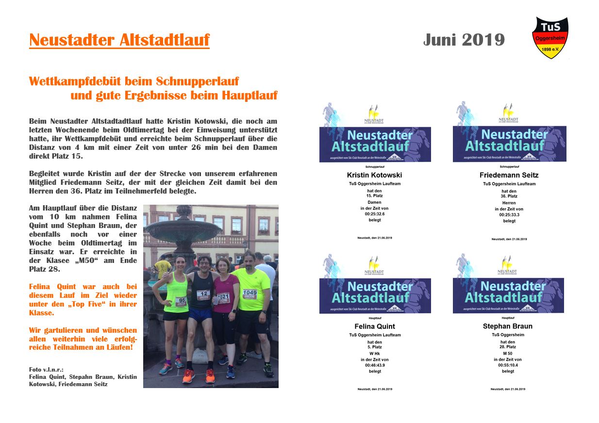 28 Schaukasten Aktuelles 2019 06 21 Neustadter Altstadtlauf